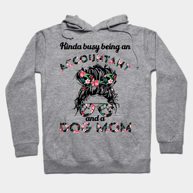 Accountant woman and dog mom Hoodie by SerenityByAlex